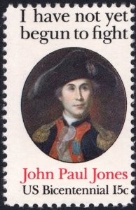 SC#1789 15¢ John Paul Jones Single: Perf 11 x 12 (1979) MNH