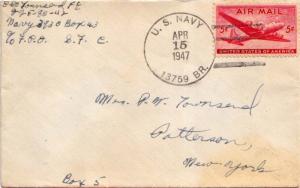 United States Fleet Post Office 5c Large DC-4 Skymaster 1947 U.S. Navy, 13759...