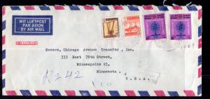 Iraq to Minneapolis,MN 1964 Registered Cover