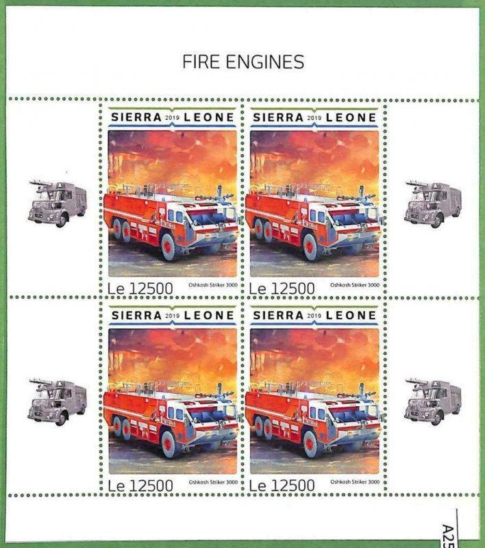 A2542 - SIERRA LEONE - ERROR: MISPERF, Miniature Blade - 2019... Engines-