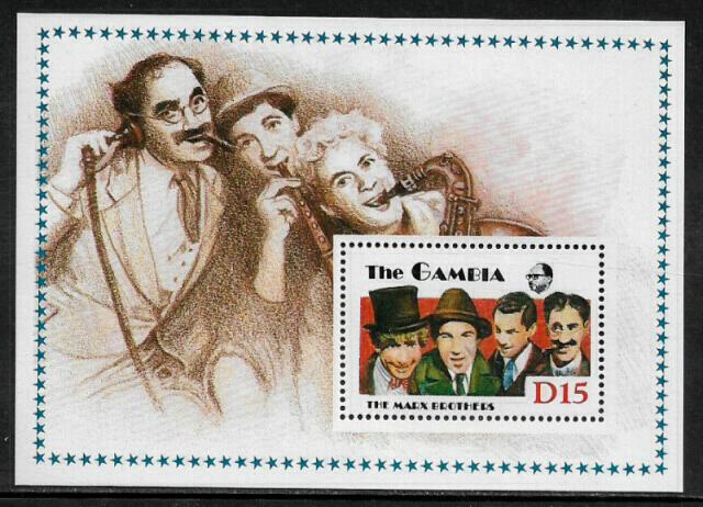 Gambia #776 MNH S/Sheet - The Marx Brothers