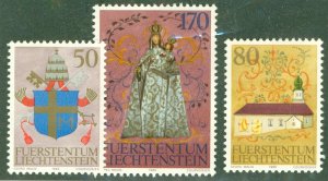 LIECHTENSTEIN 816a-c MNH BIN $2.00