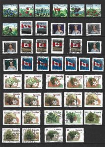 CANADA - 1992 BERRY AND FRUIT TREE DEFINITIVES - SCOTT 1349/1396 - USED