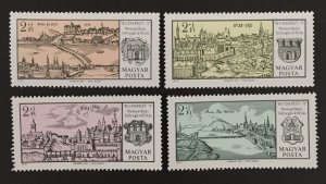 Hungary 1971 #b284-7, Views of Budapest, MNH.