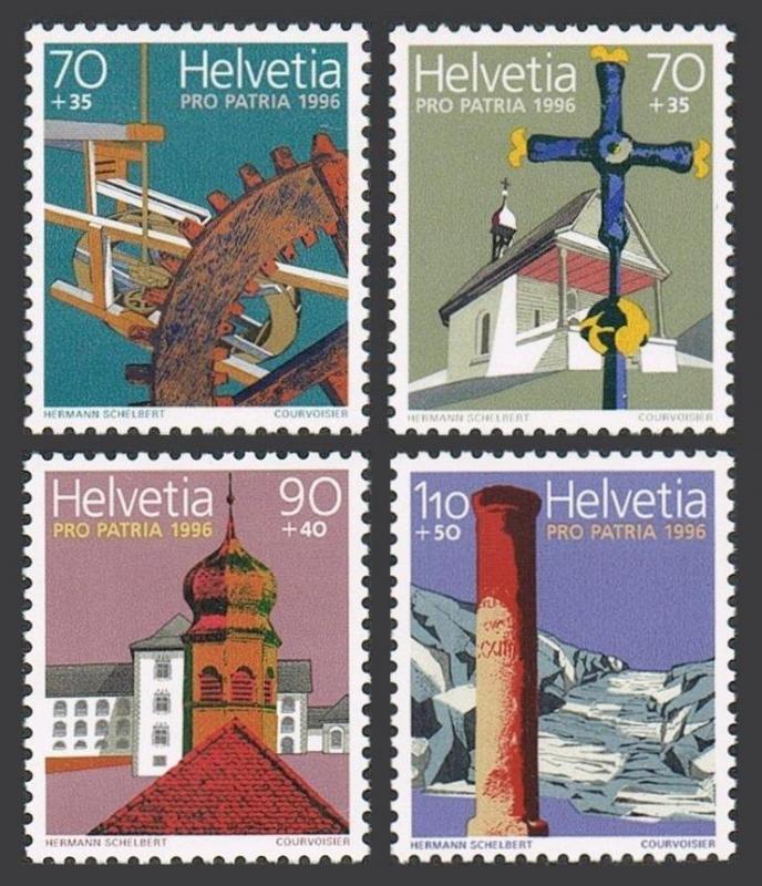 Switzerland B613-B616,B615a,MNH.Mi 1577-1580. Magdalena Chapel,Wolfenschiessen;