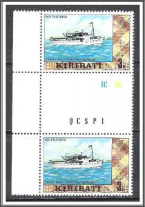 Kiribati #328a Cultural & Scenic Views Gutter Pair MNH