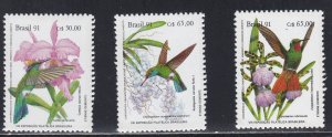Brazil # 2335-2337, Humming Birds, Mint NH,