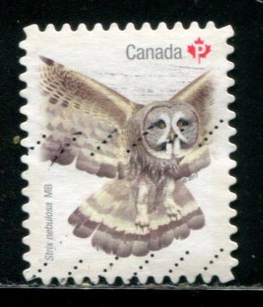 3021 Canada P Great Grey Owl SA, used