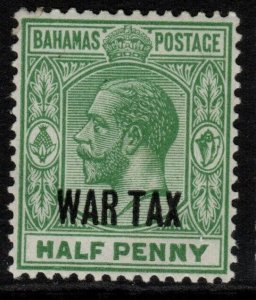 BAHAMAS SG96 1918 ½d GREEN MTD MINT