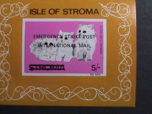 ISLE OF STROMA 1969 INTERNATIONAL MAIL -LOVELY CATS-IMPERF- MNH S/S VERY FINE