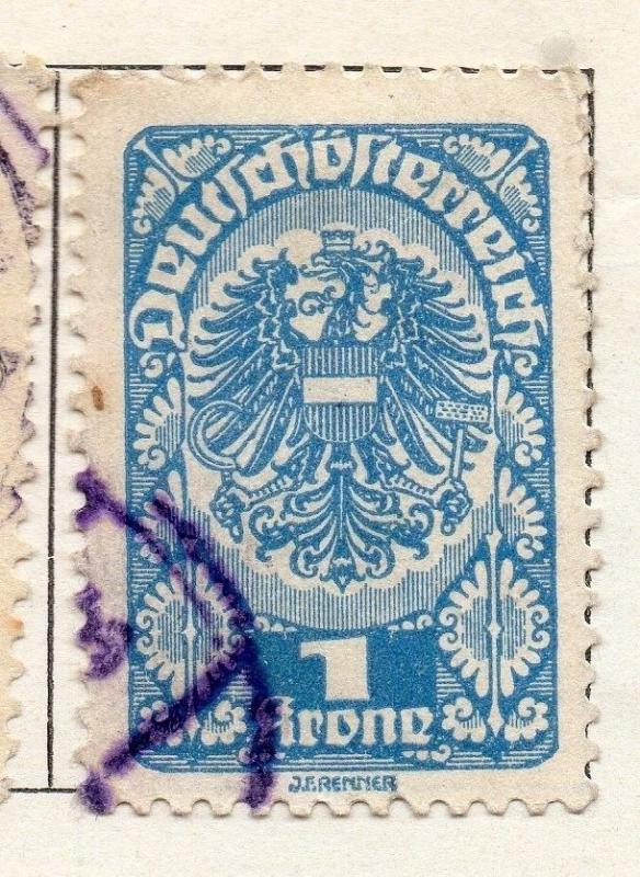 Austria 1919 Early Issue Fine Used 1K. 093191