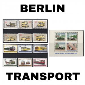 Thematic Stamps - Berlin - Transport - Choose from dropdown menu