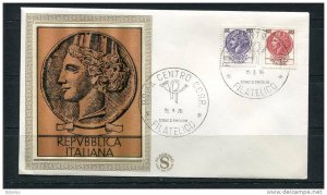 Italy 1976 First Day Cover Special Cancel  Colorano \Silk\ Cachet