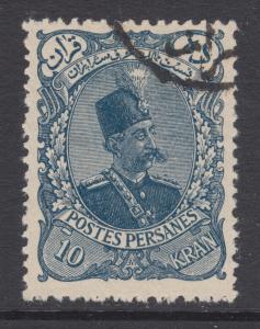 Iran Sc 150 used.  1899 10k deep blue Shah, fresh, bright, F-VF.