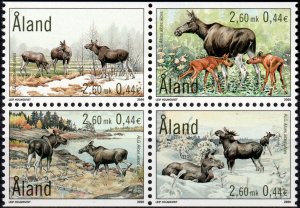 Aland #162-165  MNH - Moose (2000)