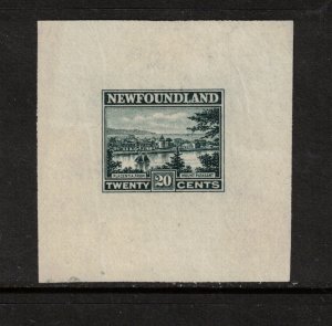 Newfoundland #143DP Extra Fine Large Die Proof In Greenish Black