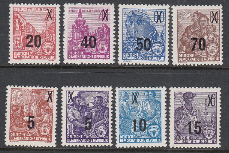 Germany DDR 216-233 MNH VF