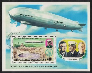 Malagasy Rep. 75th Anniversary of Zeppelin MS 1976 CTO SG#MS352