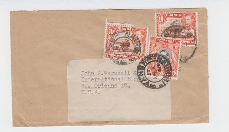 KUT TO USA 1947 DUAL RATED COVER 10c+10c+20c (SEE BELOW