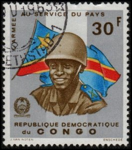 Congo Democratic Republic 558 - Cto - 30fr Soldiers / Flag (1965)