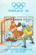 Nicaragua Olympics Lot 2 , 1 souvenir sheet