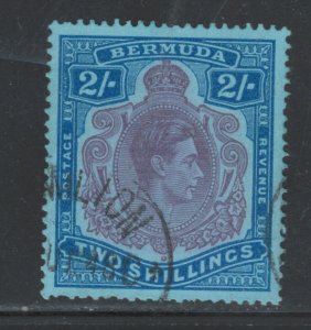 Bermuda 1938 King George VI 2sh Scott # 123a Used