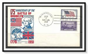 US #1094 Long May It Wave Flag Combo Cachet Craft Boll FDC