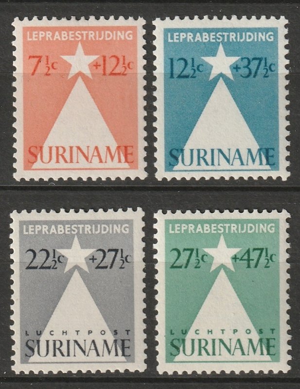 Suriname 1947 Sc B47-8,CB4-5 set MLH