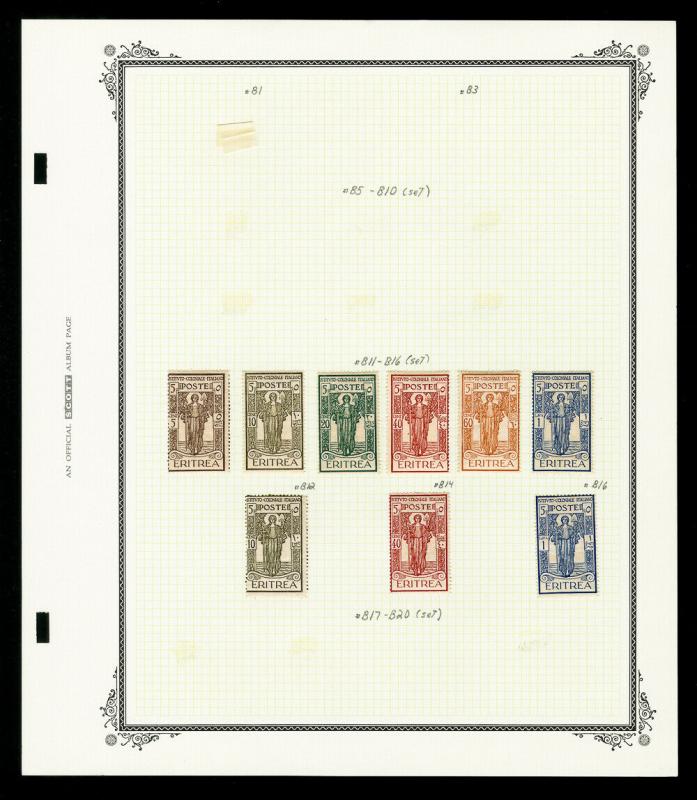 Eritrea Early Stamp Collection