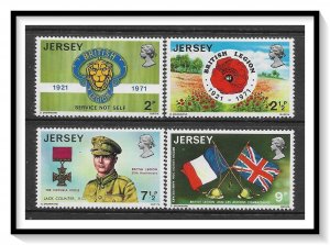 Jersey #53-56 British Legion Set MNH