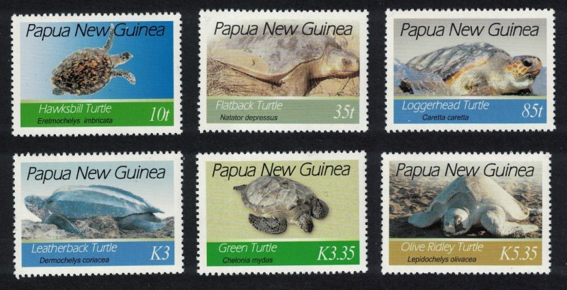 Papua NG Endangered Marine Turtles 6v 2007 MNH SG#1158-1163