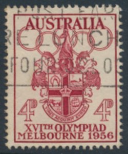 Australia   SC# 288  SG 290 Used Olympics   see details & scan