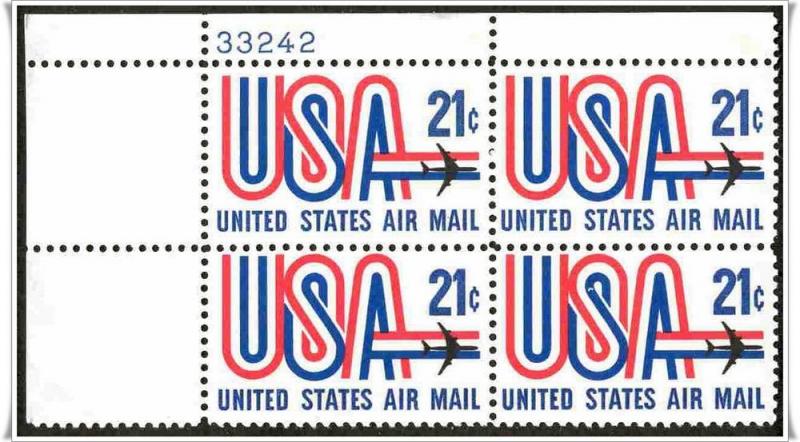 SC#C81 21¢ USA and Jet PB MNH 