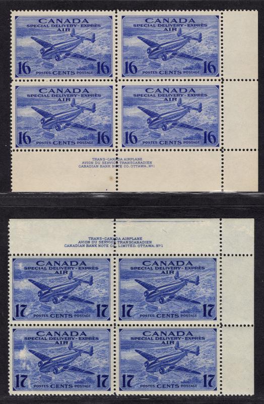 $Canada Sc#CE1+CE2+CE3+CE4 M/NH/VF-XF, Plate blocks, Cv. $112.50 