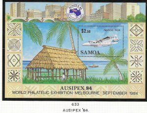 Samoa #633 $2.50 Ausipex 1984Souvenir Sheet  (MNH) CV $6.00