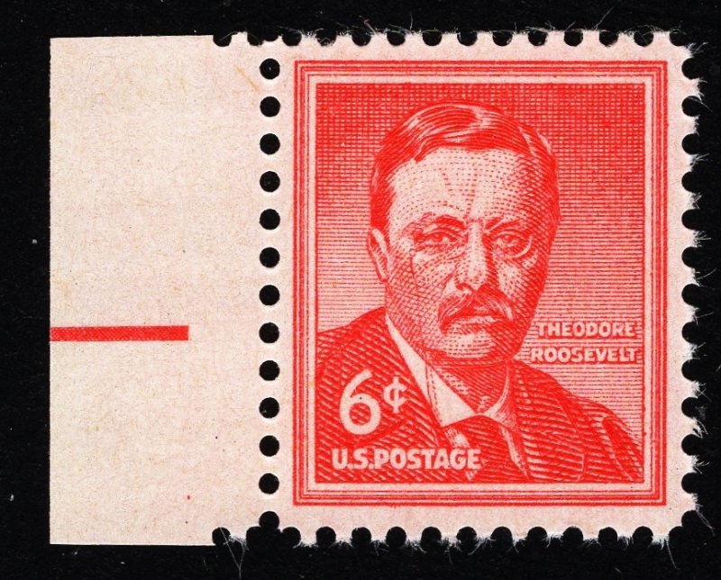 US 1039 MNH F/VF 6 Cent Theodore Roosevelt Single