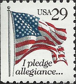 # 2593 MINT NEVER HINGED FLAG AND PLEDGE OF ALEGANCE