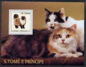 St Thomas & Prince Islands 2003 Cats (with Scouts emb...