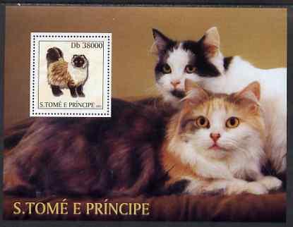 St Thomas & Prince Islands 2003 Cats (with Scouts emb...