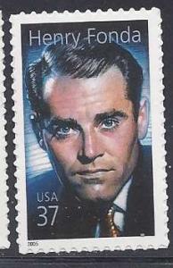 Catalog # 3911 Henry Fonda Legends of Hollywood  Single 37 cent Stamp