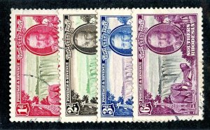 1935 South Rhodesia Sc# 33-36 used cv $45.25 ( 8101 BCXX )