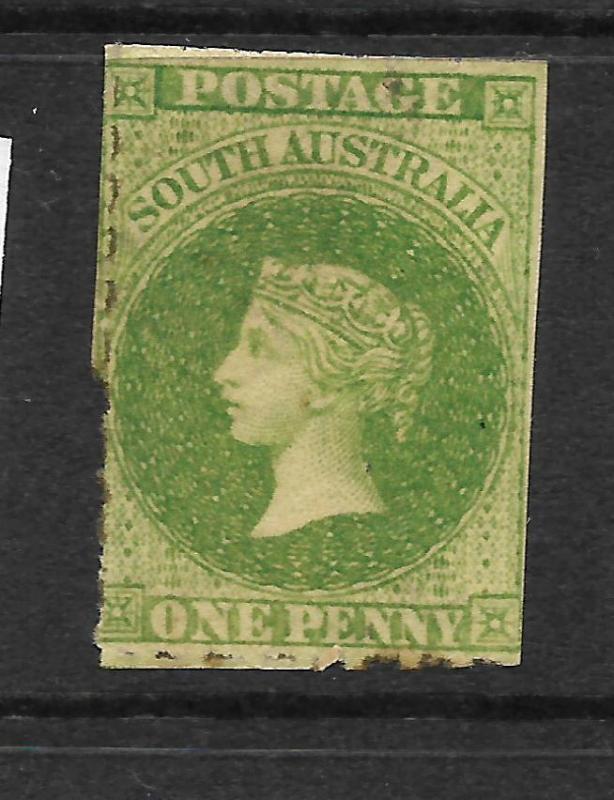 SOUTH AUSTRALIA 1858-59  1d  DEEP YELLOW GREEN  QV   MNH   SG 13