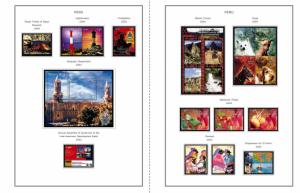 COLOR PRINTED PERU 2000-2010 STAMP ALBUM PAGES (92 illustrated pages)