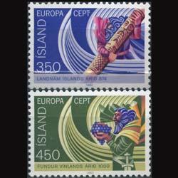 ICELAND 1982 - Scott# 554-5 Europa Set of 2 NH