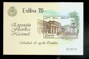 SPAIN Sc 2452 NH SOUVENIR SHEET OF 1985 - EXPO