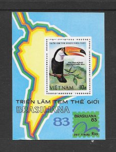 BIRDS - VIETNAM #1307 TOUCAN S/S MNH