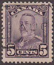 Canada 153 King George V SCROLL Issue 1928