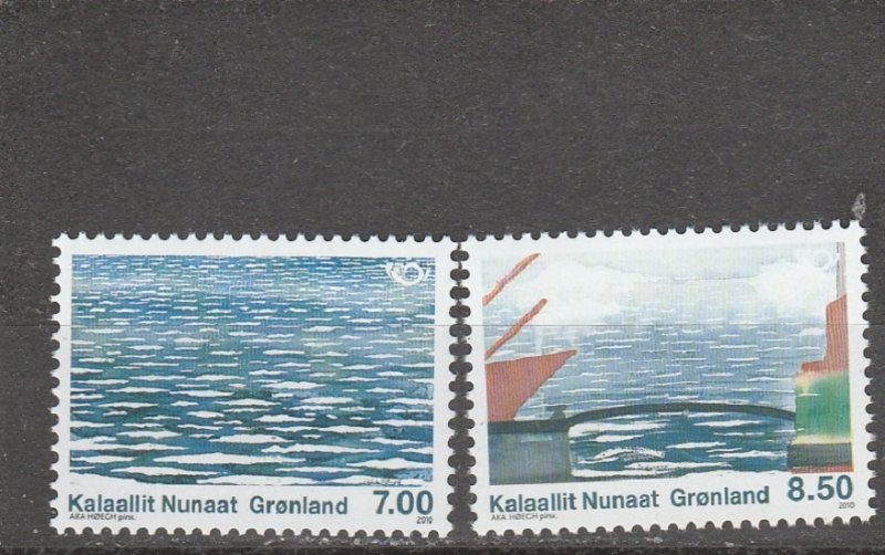 Greenland  Scott#  568-569  MNH  (2010 Life by the Sea)