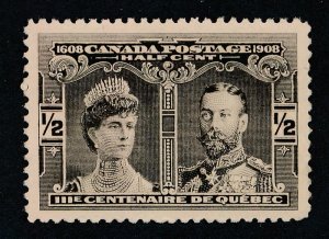 CANADA #96 MINT VF NH 1/2c BLACK BROWN TERCENTENARY