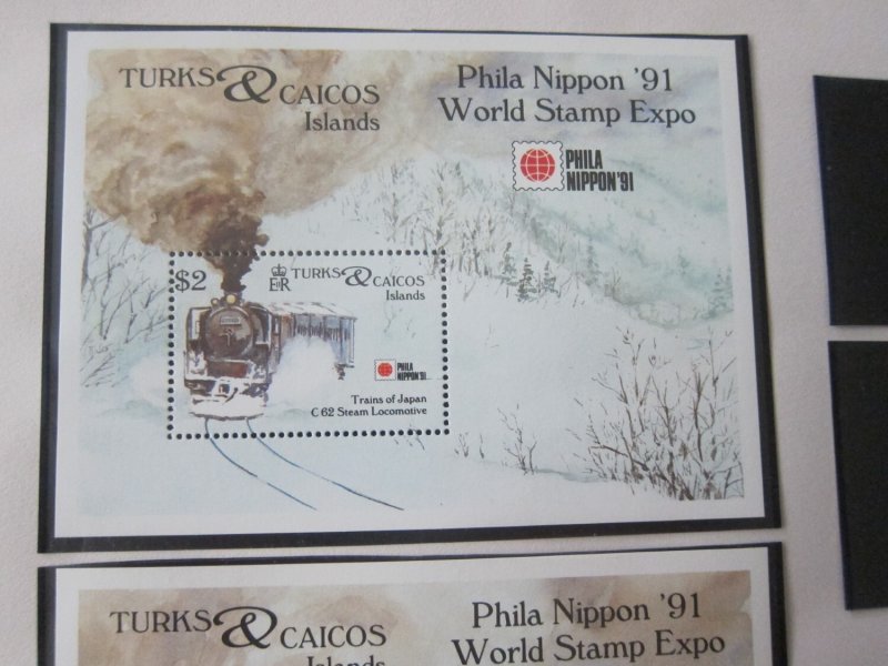 Turks & Caicos Islands 1991 Sc 951-2 Train MNH